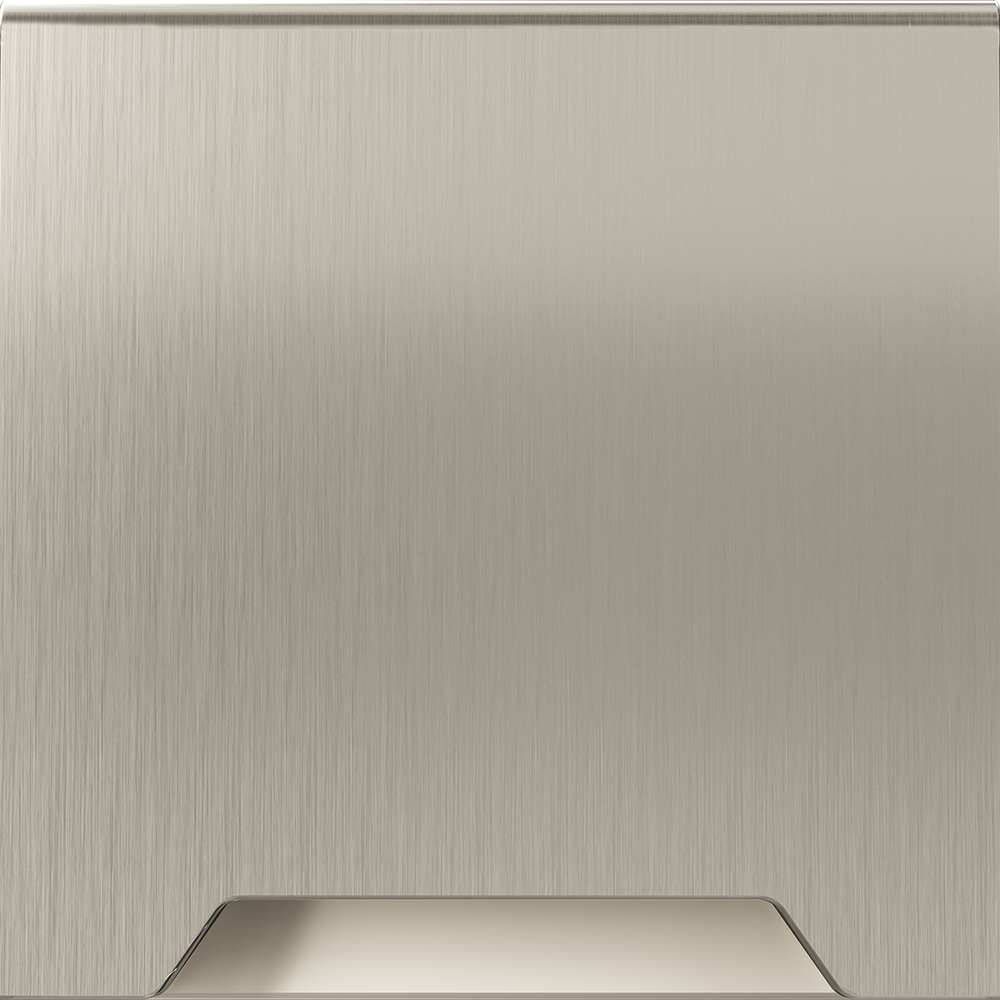 Накладка для розетки с заземлением защитными шторками и крышкой S70 Metal (никель) Voltum VLSM000811 в Санкт-Петербурге
