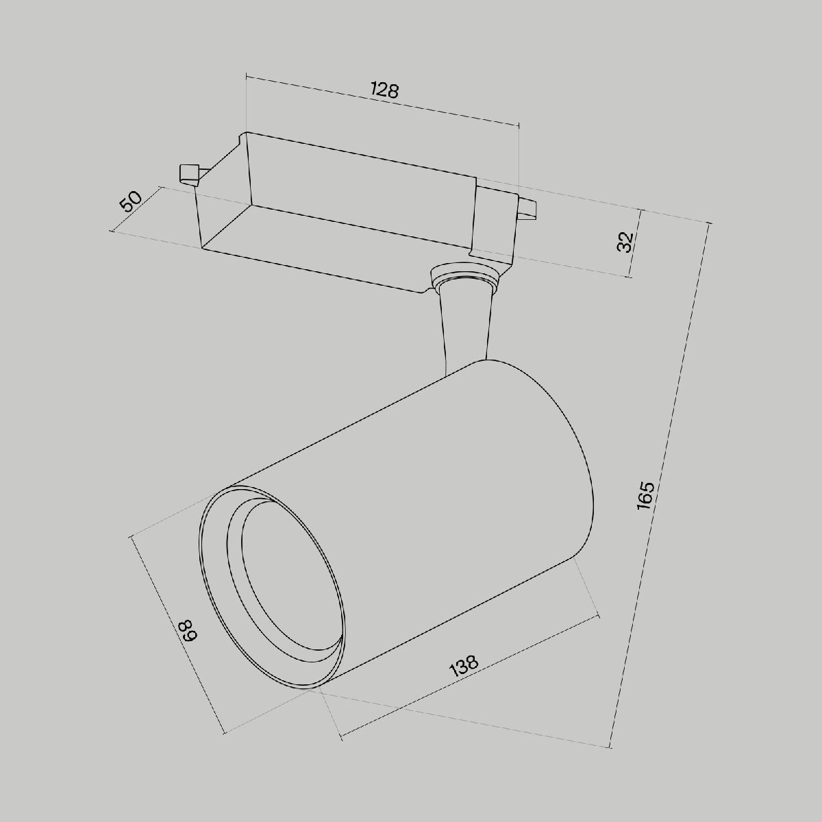 Трековый светильник Maytoni Technical Vuoro TR003-1-15W3K-M-W в Санкт-Петербурге