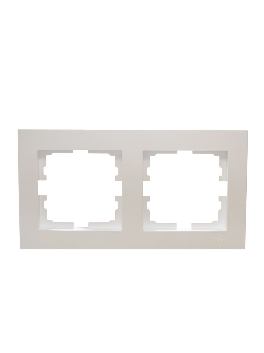 Рамка 2-ая горизонтальная без вст жемчужный Lezard Vesna 742-3000-147 в #REGION_NAME_DECLINE_PP#