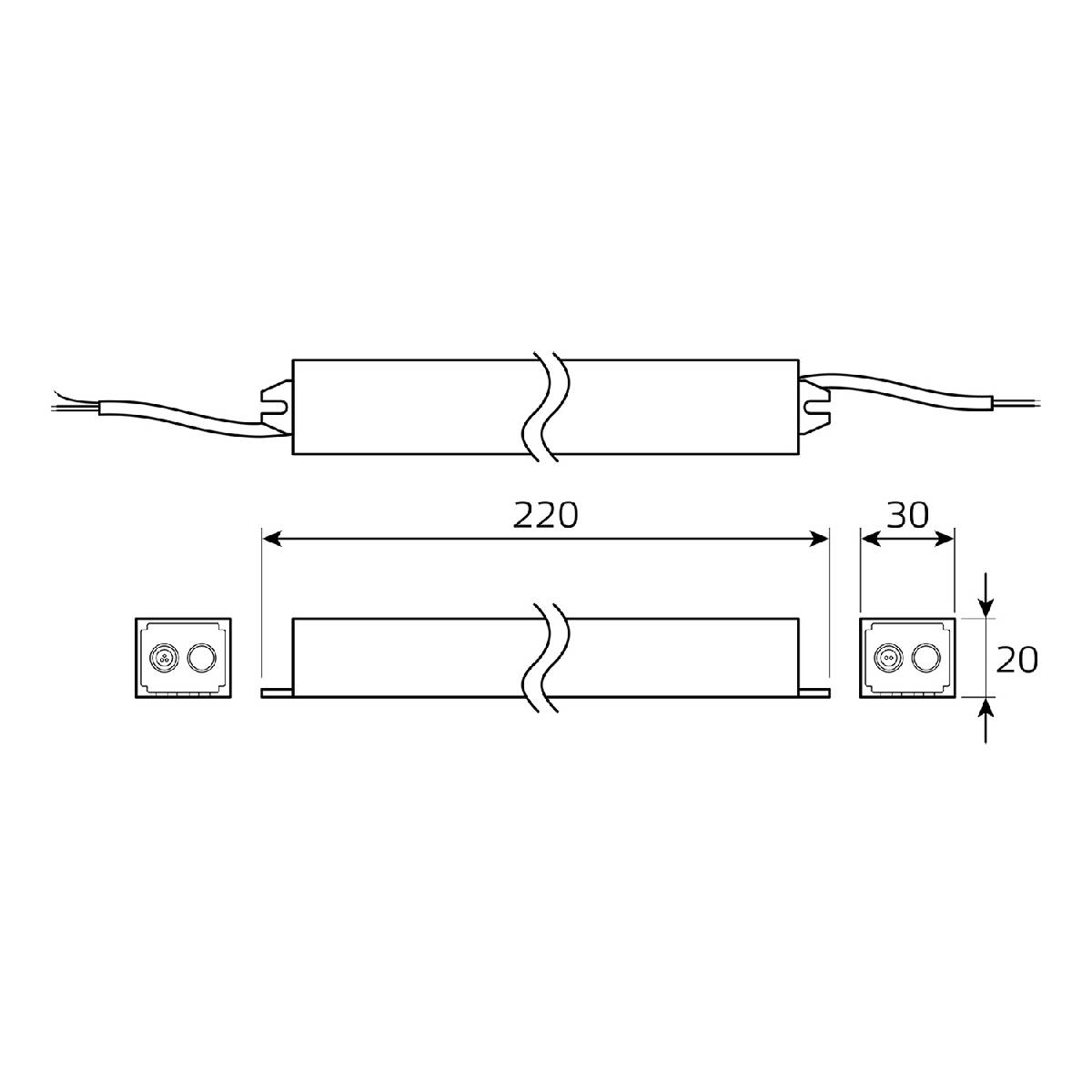 Блок питания Gauss Basic 40Вт DC12 IP67 BT522 в Санкт-Петербурге