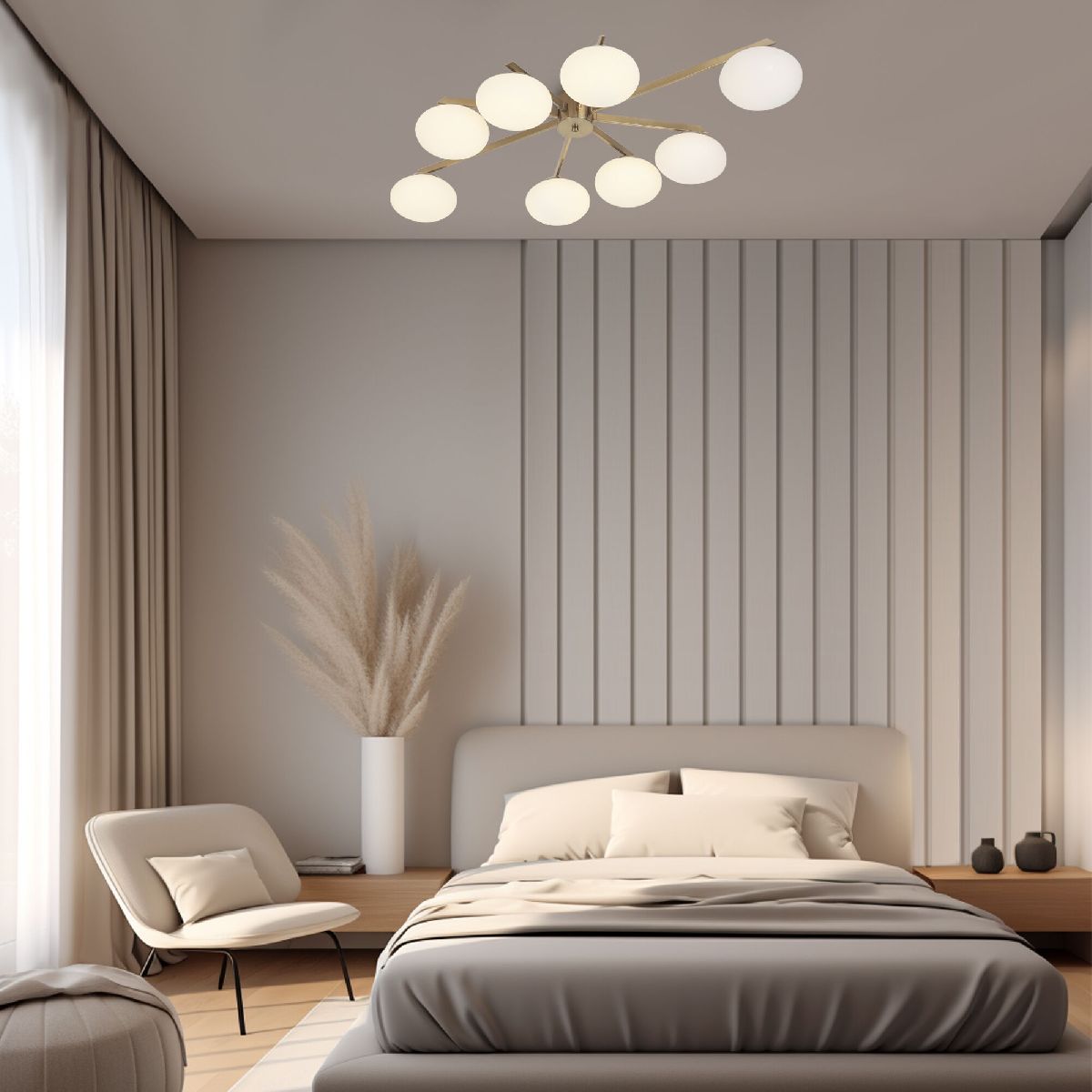 Потолочная люстра Eurosvet Opaline 70220/8 латунь Smart a065768 в Санкт-Петербурге