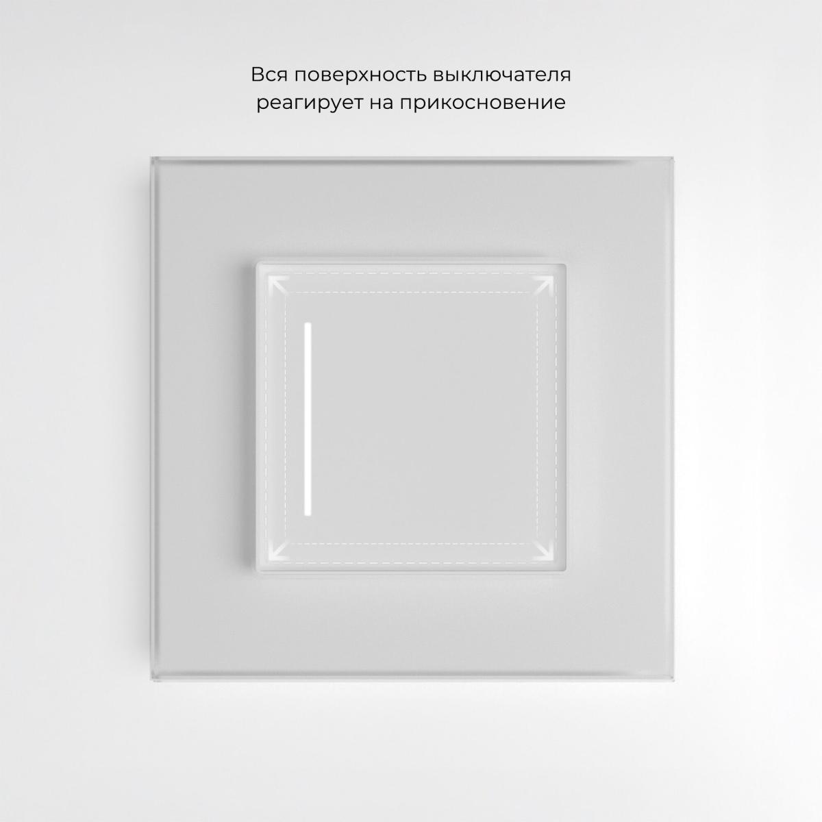 Сенсорный выключатель одноклавишный с подсветкой Werkel 4690389197932 W4512001 a063597 в Санкт-Петербурге
