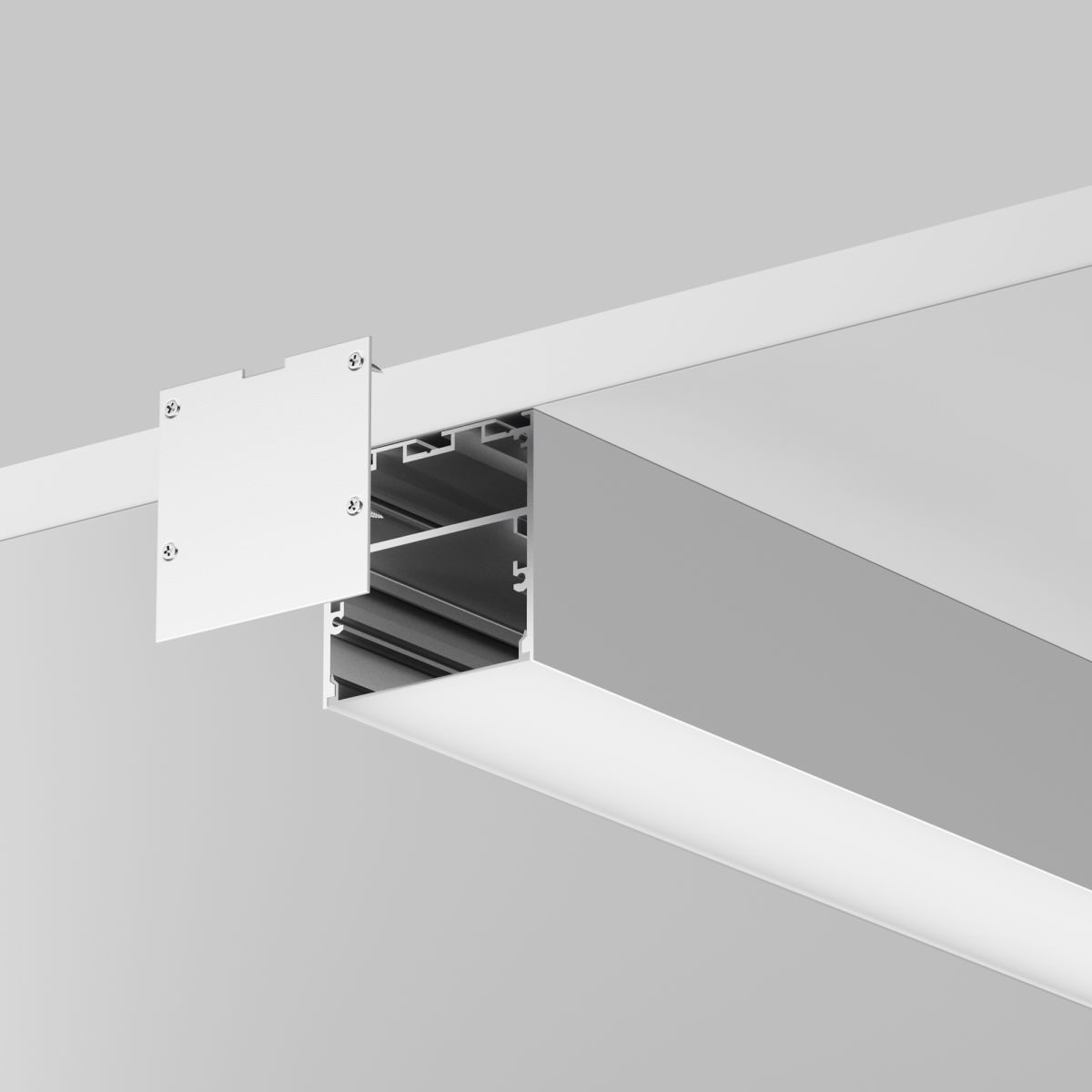 Алюминиевый профиль накладной-подвесной 50x50 Maytoni Led Strip ALM-5050T-S-3M 633007 в Санкт-Петербурге