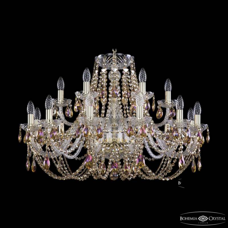 Подвесная люстра Bohemia Ivele Crystal 1406/12+6/300 G R777 в Санкт-Петербурге