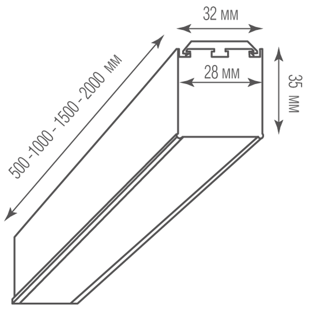 Потолочный светильник Donolux Led Line On DL18506C200WW60L3 в Санкт-Петербурге