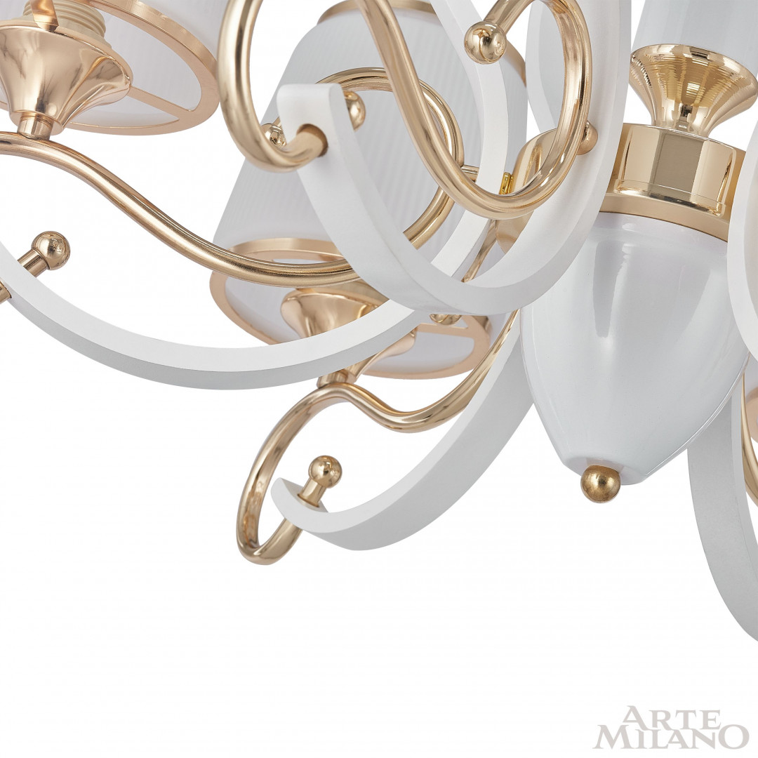 Подвесная люстра Arte Milano Florentia-3857 303857/6 Wh/Gd в Санкт-Петербурге