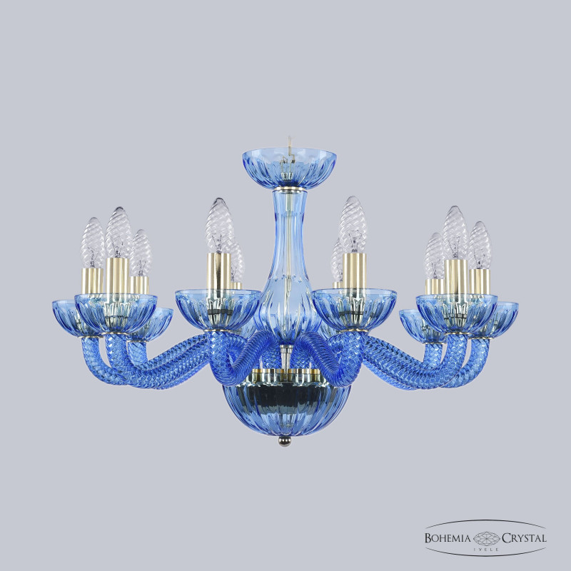Подвесная люстра Bohemia Ivele Crystal 1311/10/200 G Aq/Aquamarime/M-1H в Санкт-Петербурге