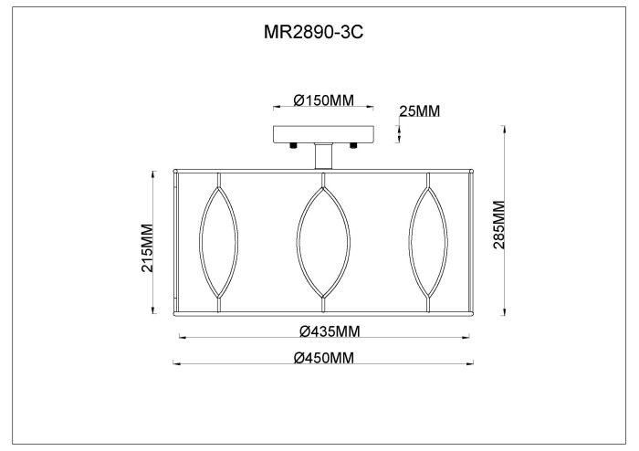 Потолочный светильник MyFar Этери MR2890-3C в Санкт-Петербурге