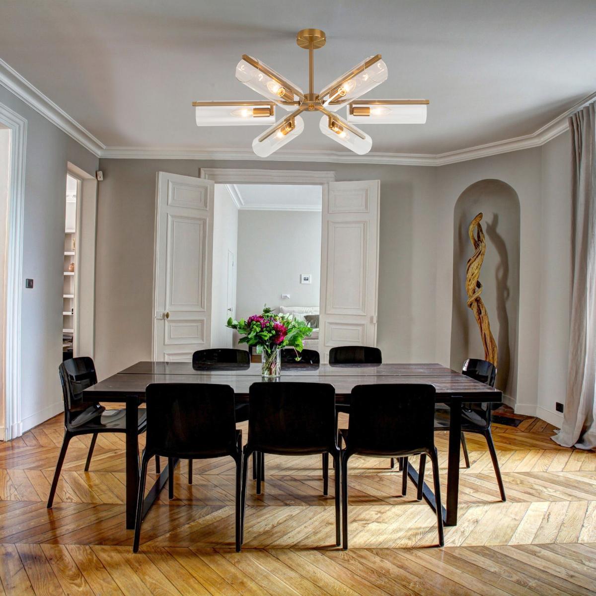 Люстра на штанге Eurosvet Trompeta 70144/6 латунь a060897 в Санкт-Петербурге