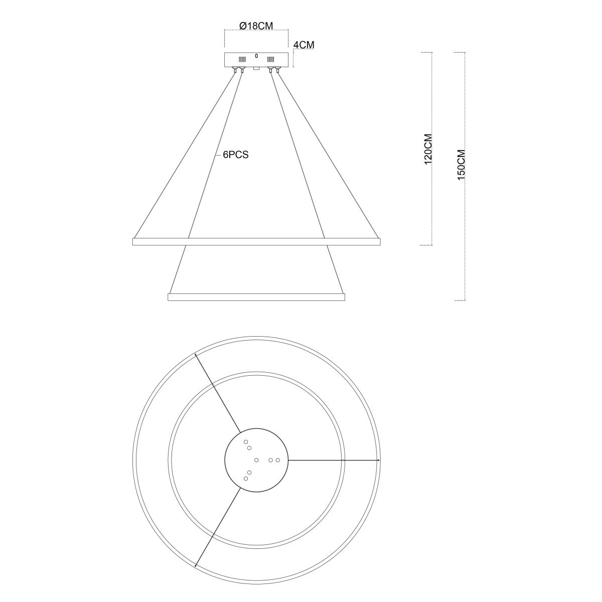 Потолочная чаша Favourite Canopy 4591-180-6CH в #REGION_NAME_DECLINE_PP#