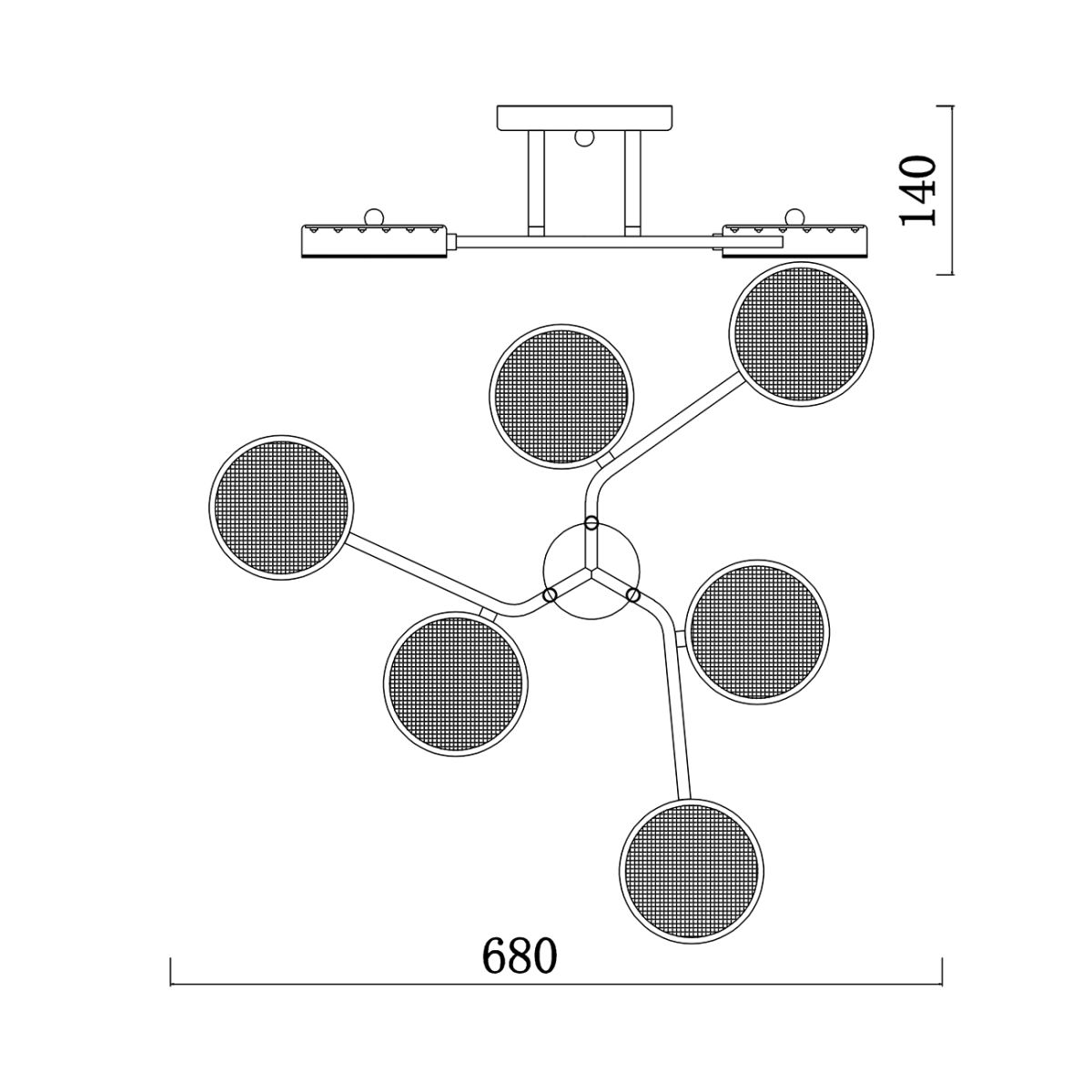 Потолочная люстра Escada Starlight 10273/6LED в Санкт-Петербурге