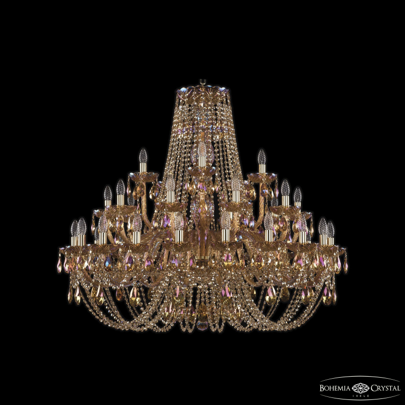 Подвесная люстра Bohemia Ivele Crystal 1406/20+10+5/400 G M777 в Санкт-Петербурге