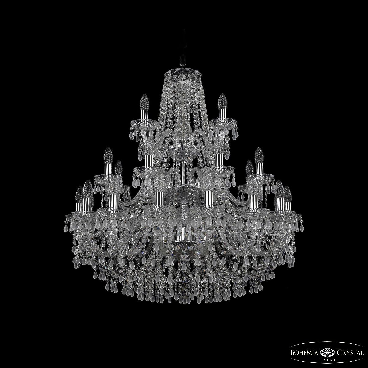 Подвесная люстра Bohemia Ivele Crystal 1410/16+8+4/300/3d Ni V0300 в Санкт-Петербурге