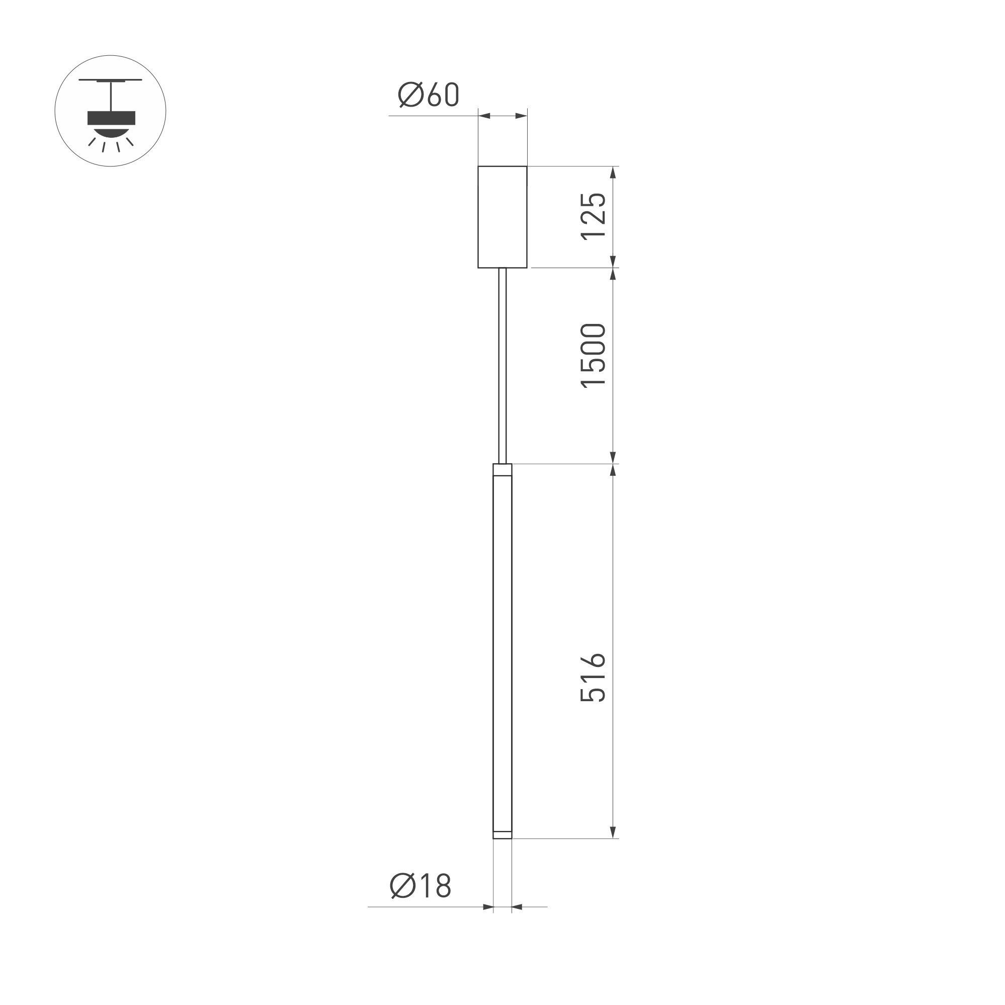 Подвесной светильник Arlight SP-JEDI-HANG-R18-6W Day4000 (WH, 360 deg, 230V) 039406 в Санкт-Петербурге