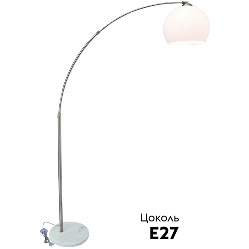 Торшер Arte Lamp Goliath A5822PN-1SS в #REGION_NAME_DECLINE_PP#