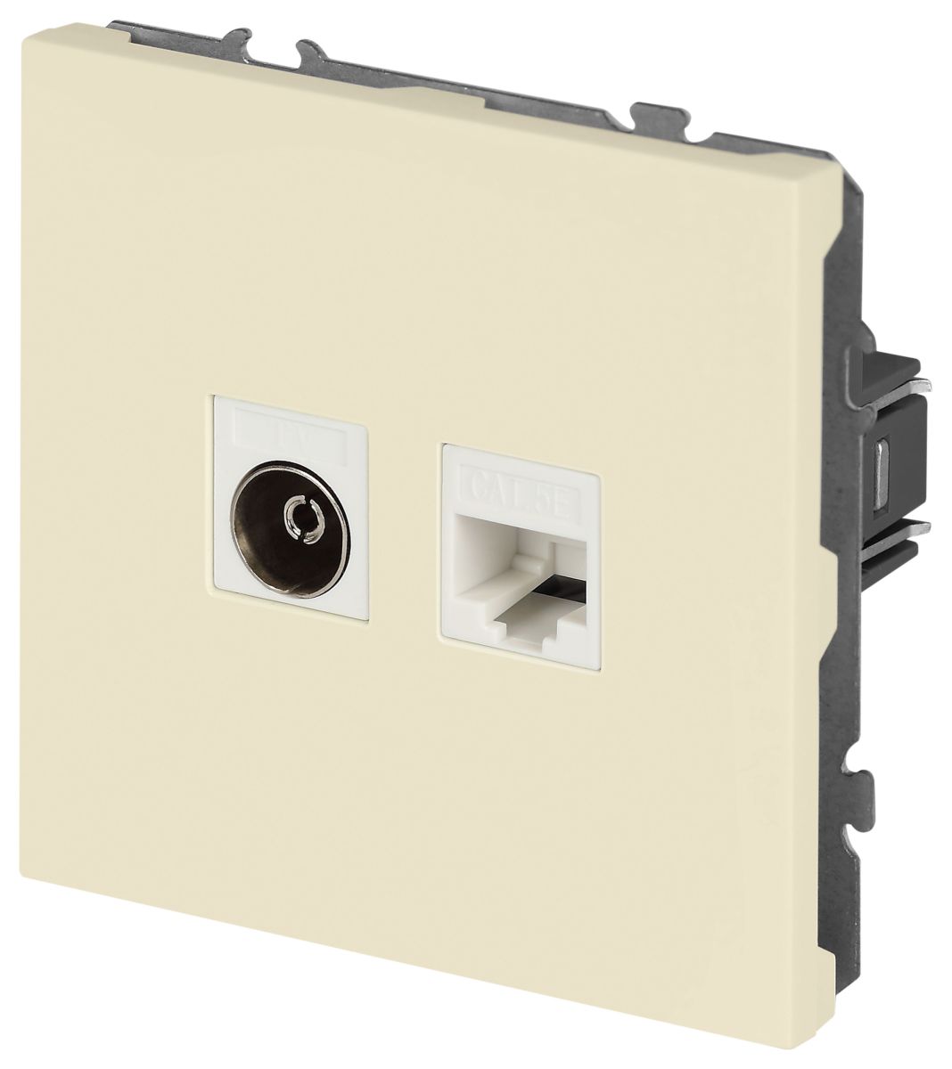 Розетка Эра Galaxy 15-3110-02 комбинированная RJ45+TV IP20 слоновая кость Б0070778 в Санкт-Петербурге
