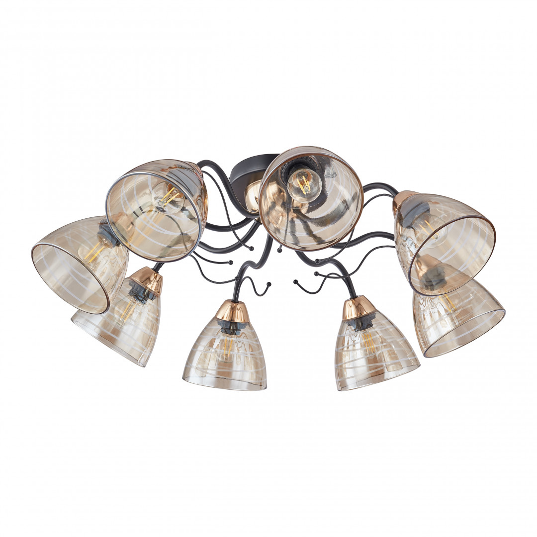 Подвесная люстра Arte Milano Napoli 331234/8 BK+FGD в #REGION_NAME_DECLINE_PP#