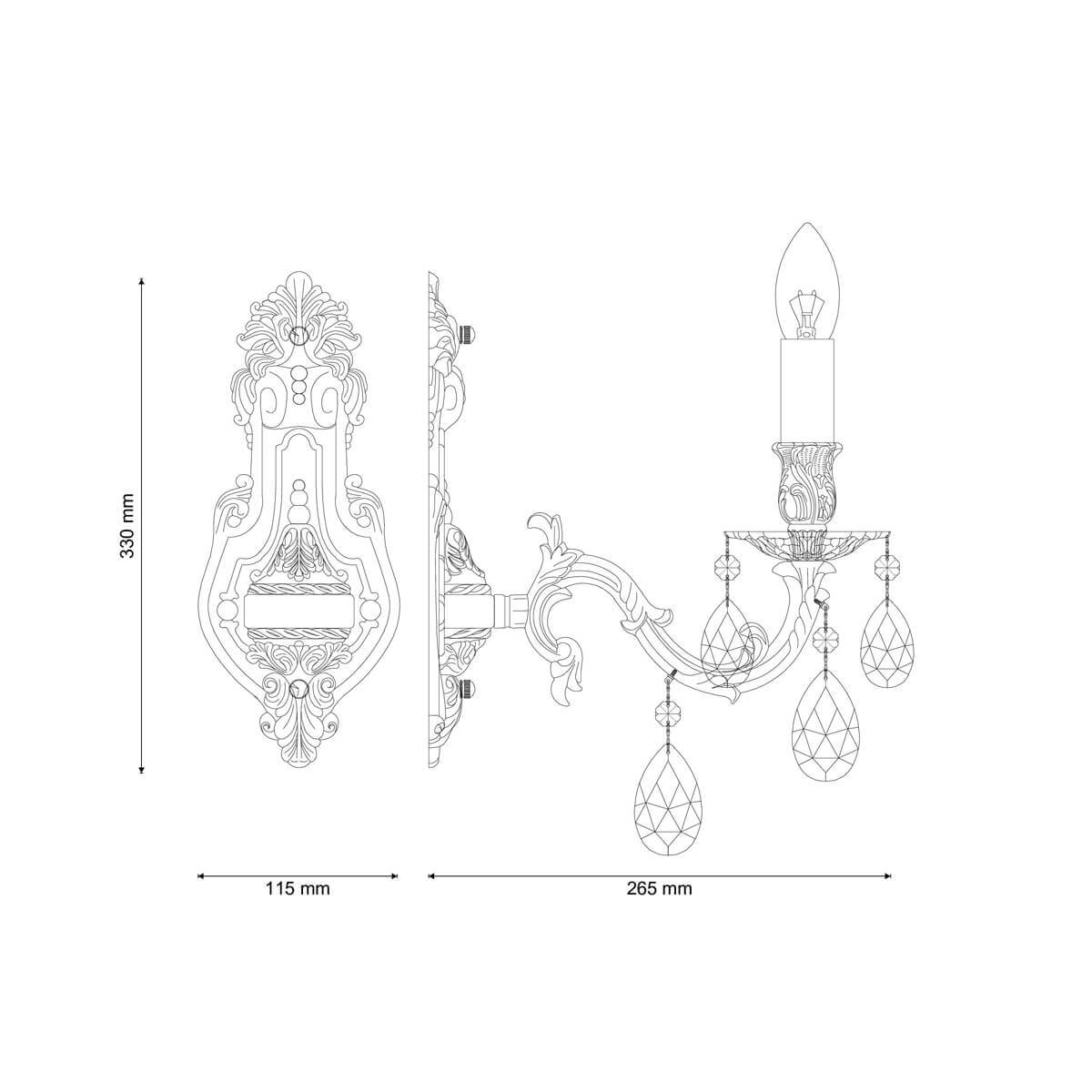 Бра Lucia Tucci Firenze W141.1 Antique УЦ в Санкт-Петербурге