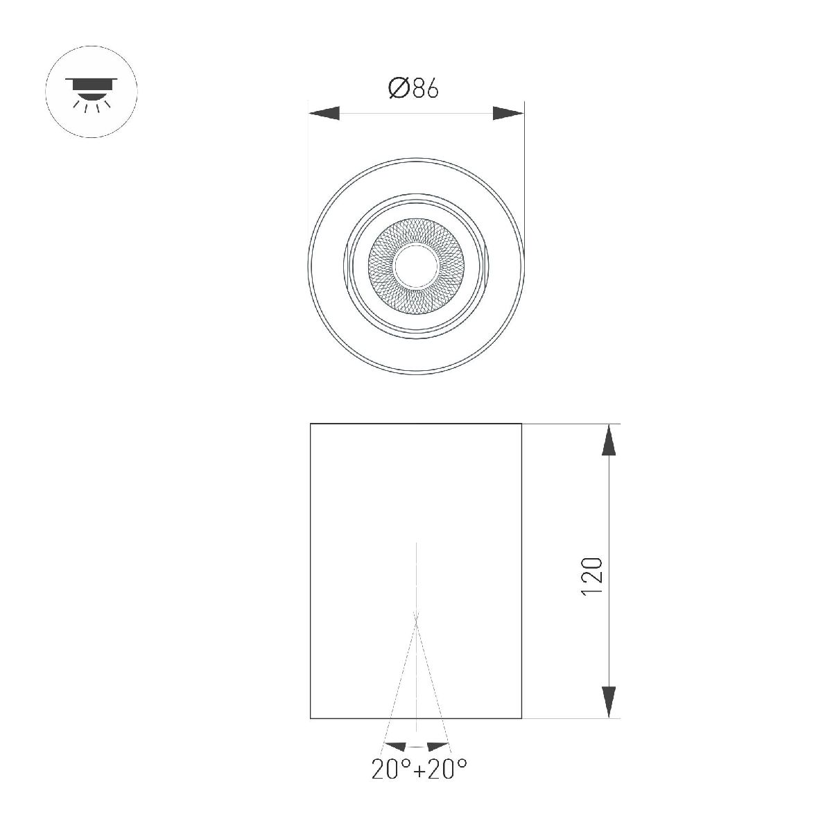 Накладной светильник Arlight SP-FOCUS-R86-10W Day4000 054846 в Санкт-Петербурге