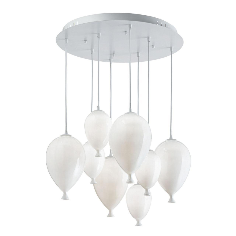 Подвесная люстра Ideal Lux Clown SP8 Bianco 100883 в Санкт-Петербурге