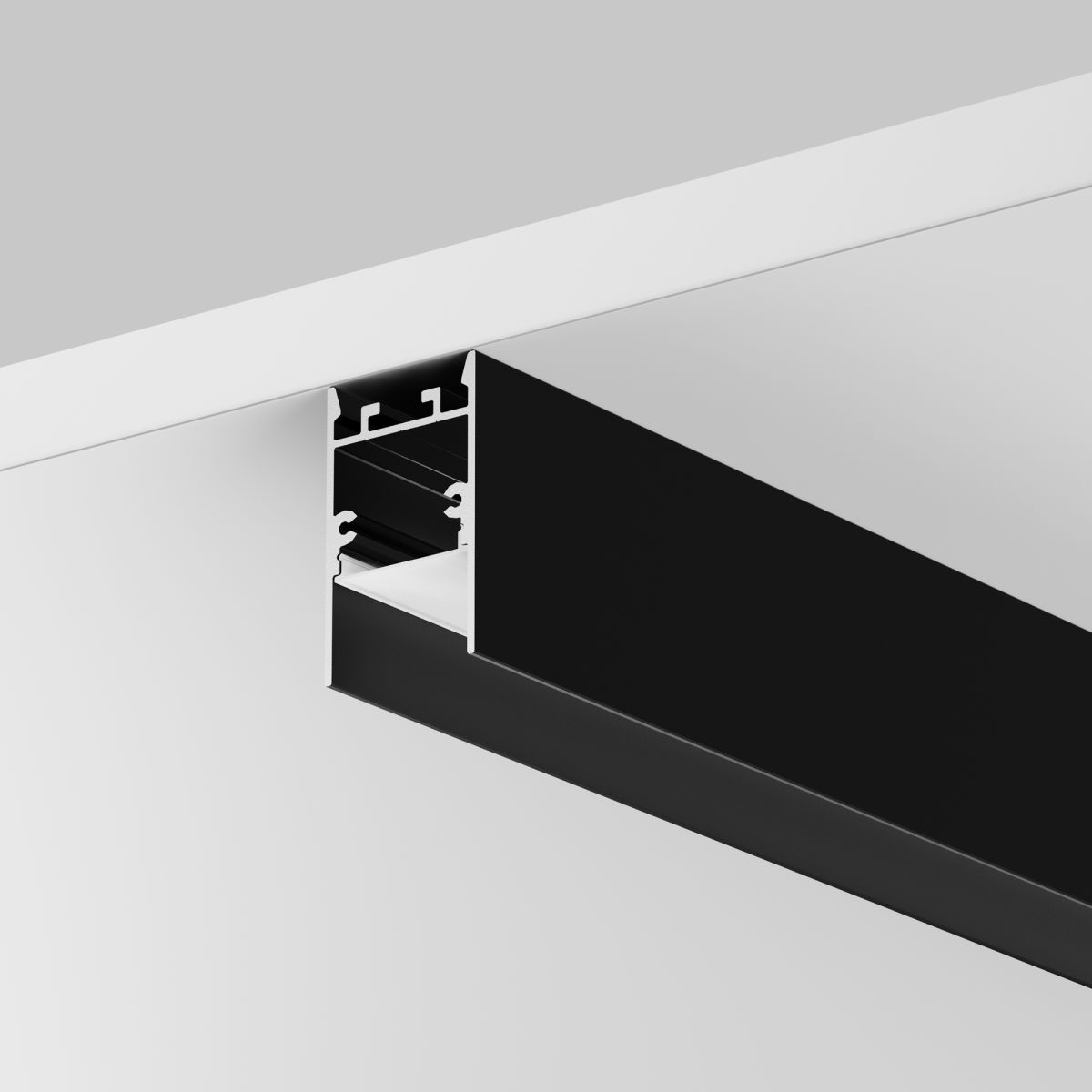 Алюминиевый профиль накладной-подвесной Maytoni Led Strip ALM-2542-B-2M 633010 в Санкт-Петербурге