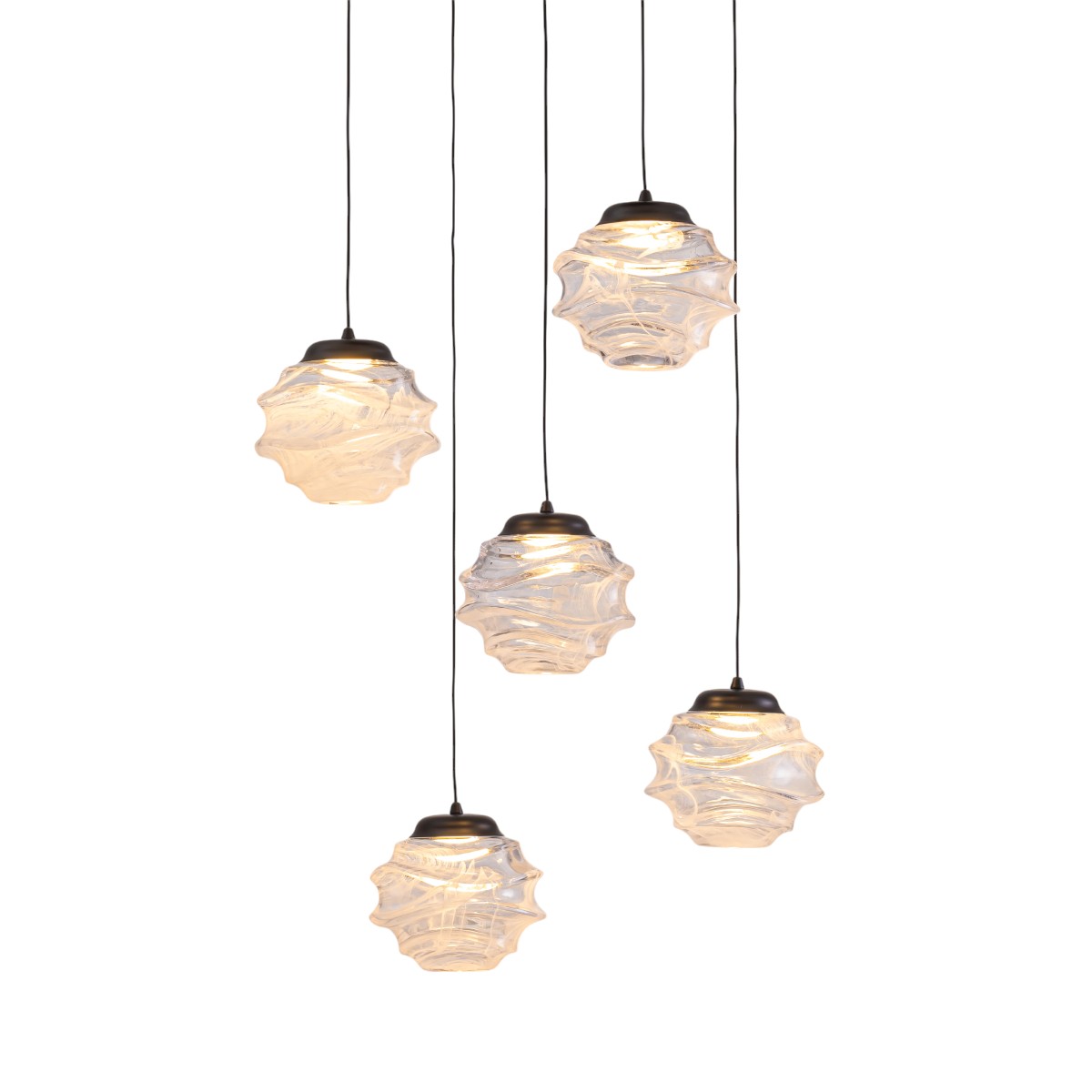 Подвесной светильник Delight Collection MD25030003-5A matt black/clear в Санкт-Петербурге