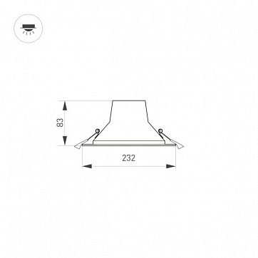 Встраиваемый светильник Arlight IM-Storm-R230-28W Day4000-MIX 032434 в #REGION_NAME_DECLINE_PP#