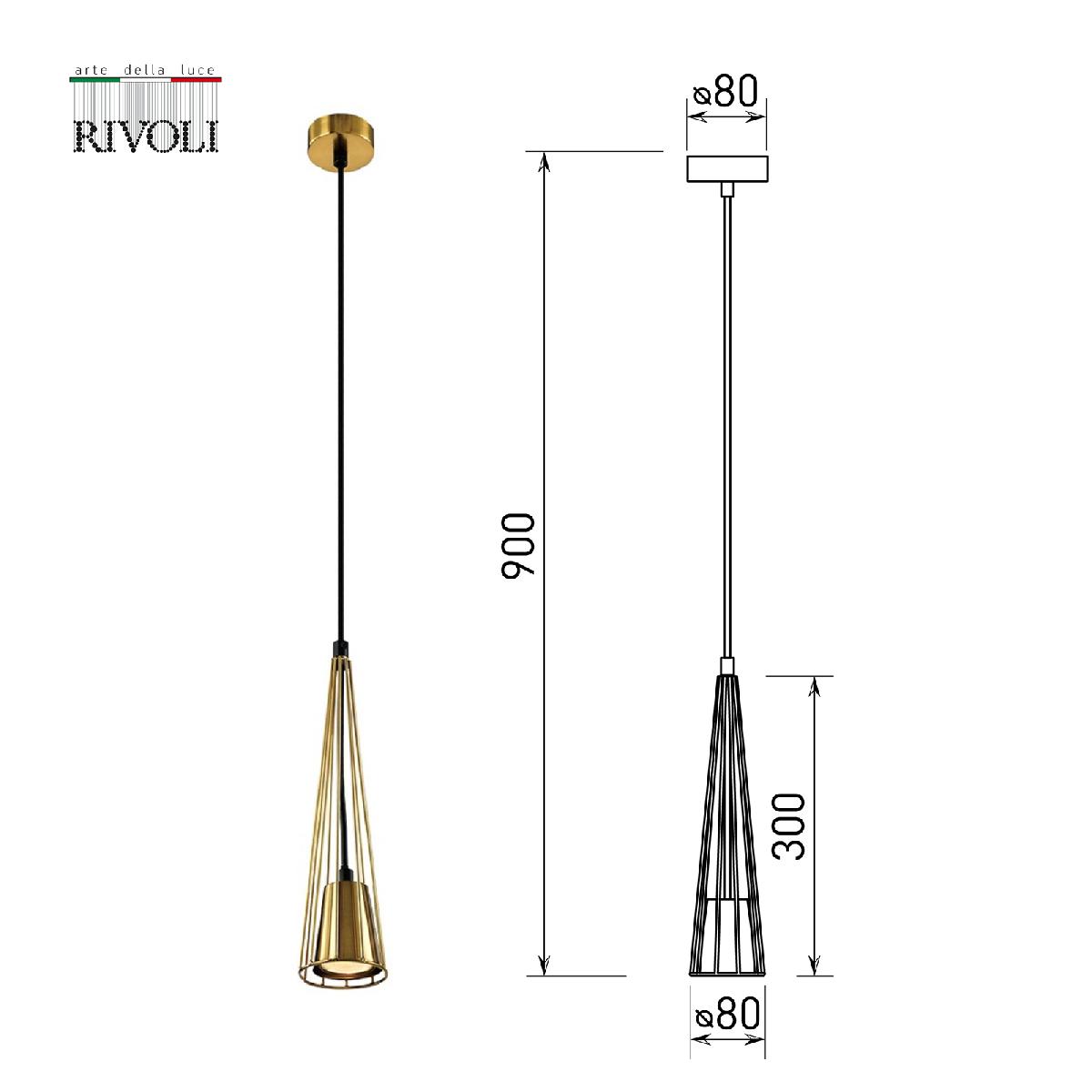 Подвесной светильник Rivoli Elsa 4159-201 Б0055021 в Санкт-Петербурге