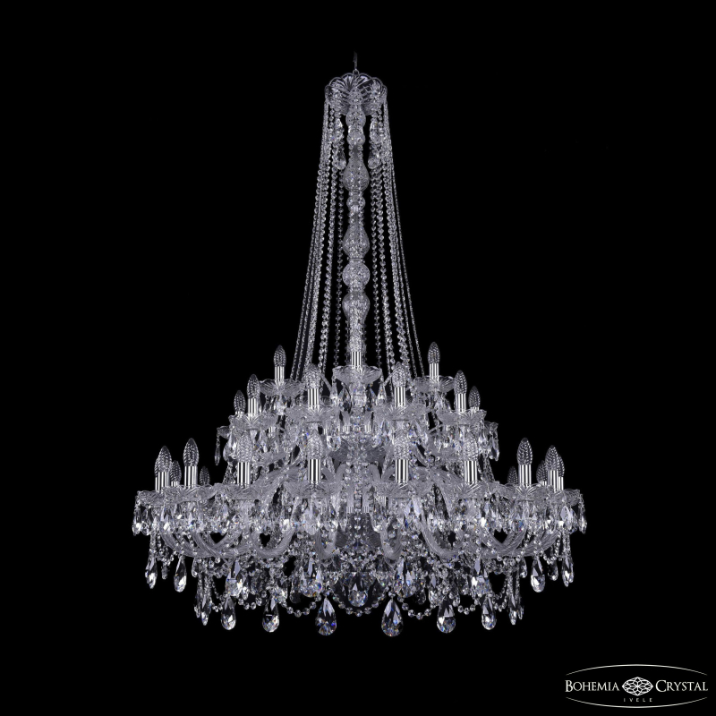 Подвесная люстра Bohemia Ivele Crystal 1411/20+10+5/400/h-155/2d Ni в Санкт-Петербурге