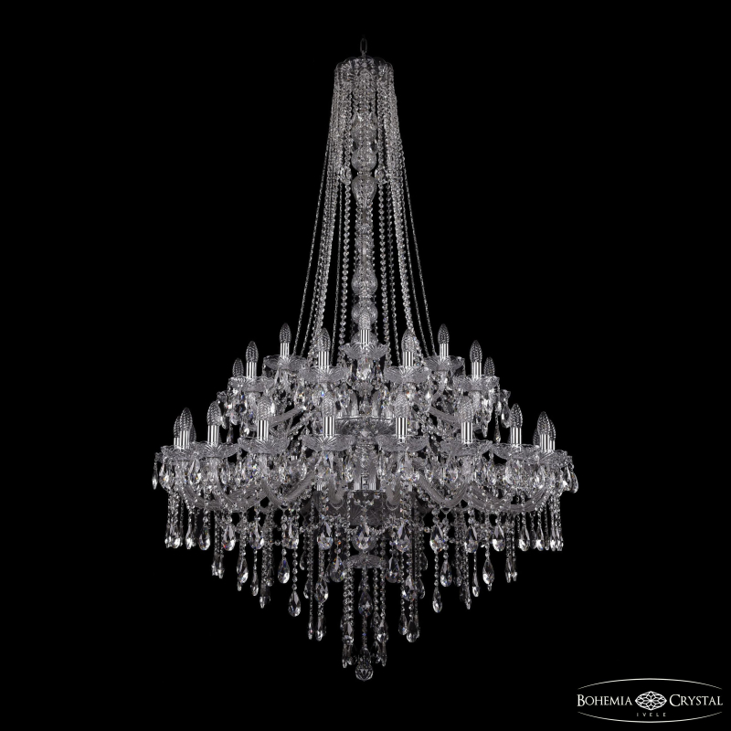 Подвесная люстра Bohemia Ivele Crystal 1415/20+10+5/400/h-185/2d Ni в Санкт-Петербурге