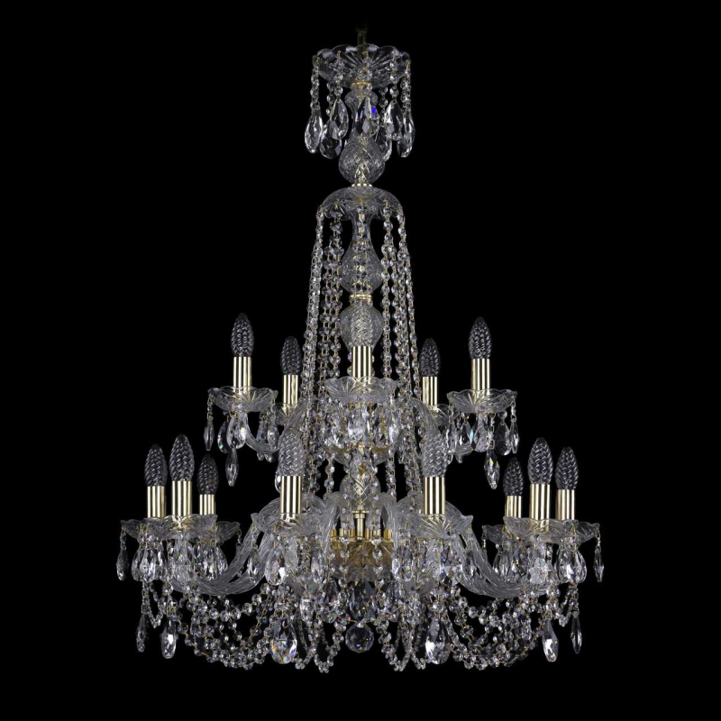 Подвесная люстра Bohemia Ivele 1402/10+5/240/XL-90/2d/G в Санкт-Петербурге