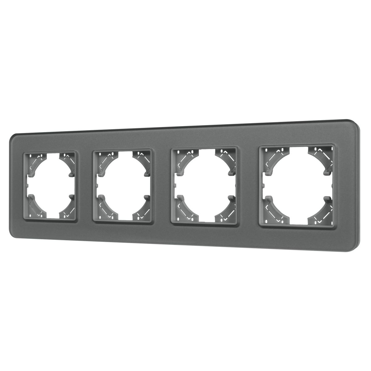 Рамка на 4 поста стеклянная Arlight FRM-OMALI-GS-4-GR 049702 в Санкт-Петербурге