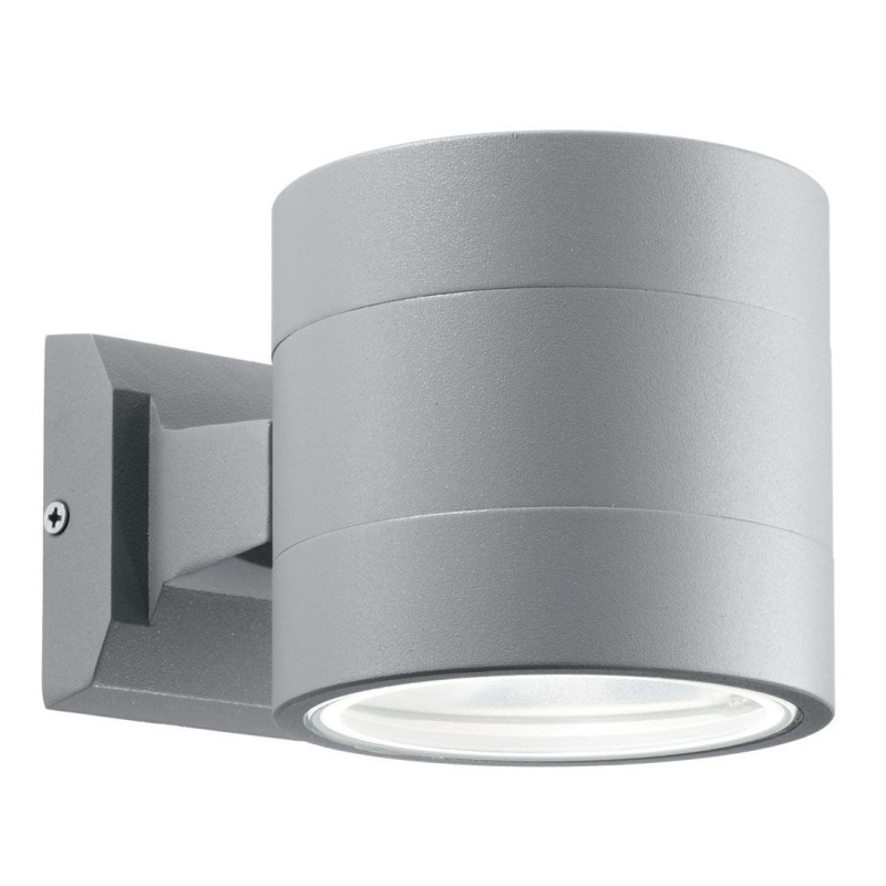 Уличный настенный светильник Ideal Lux Snif Round AP1 Grigio 061474 в Санкт-Петербурге