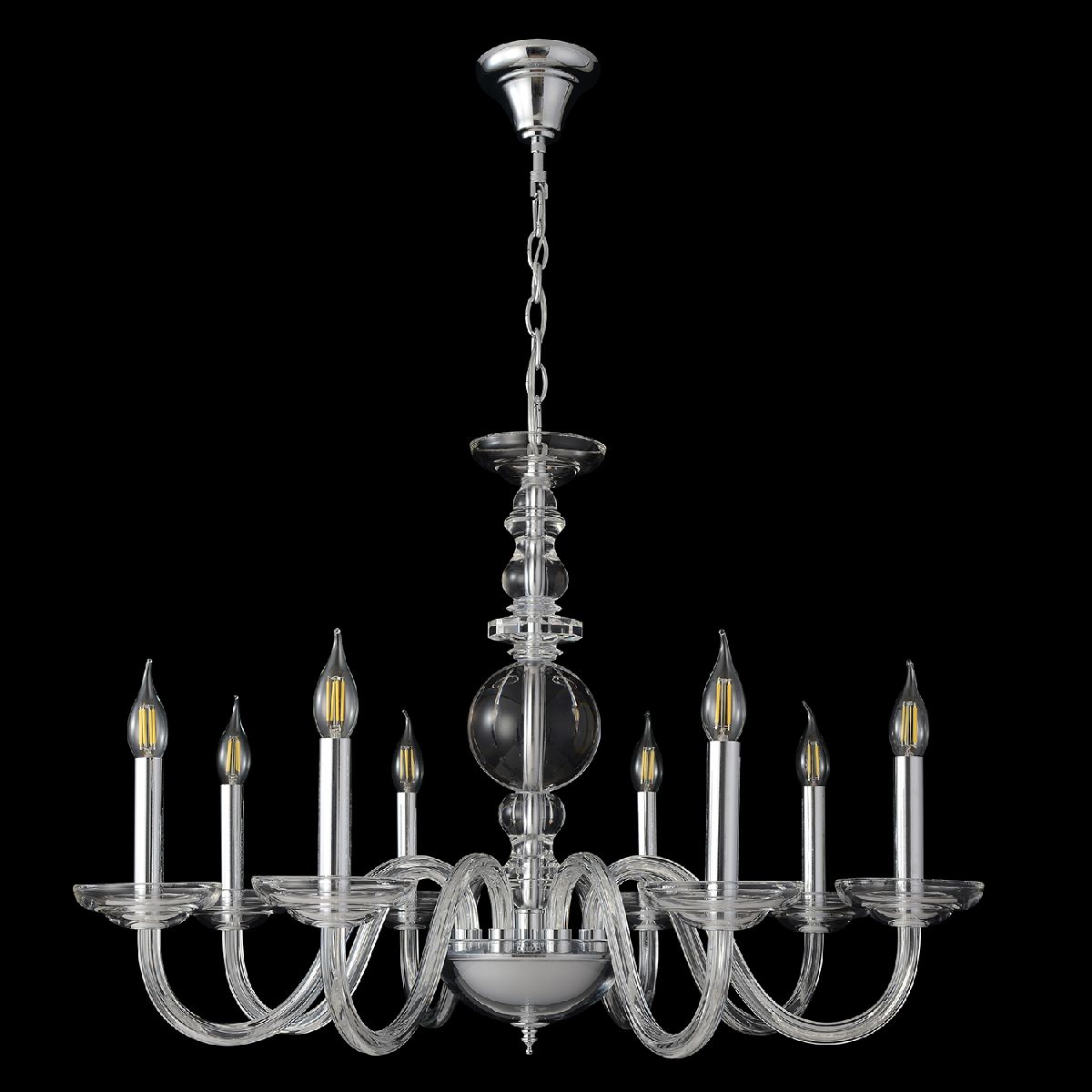 Подвесная люстра Crystal Lux ARABESQUE SP8 CHROME в #REGION_NAME_DECLINE_PP#