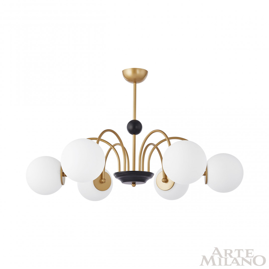 Люстра на штанге Arte Milano Napoli 312066/D850/6 BS/BK в Санкт-Петербурге