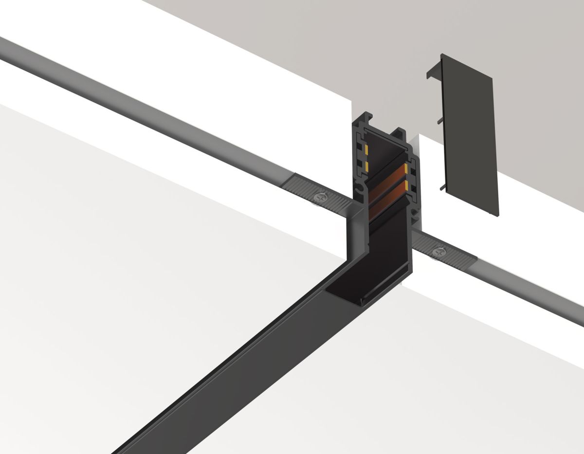 Шинопровод низковольтный встраиваемый с торц. Заглушк. 2шт Ambrella Light Track System GL1925 в #REGION_NAME_DECLINE_PP#