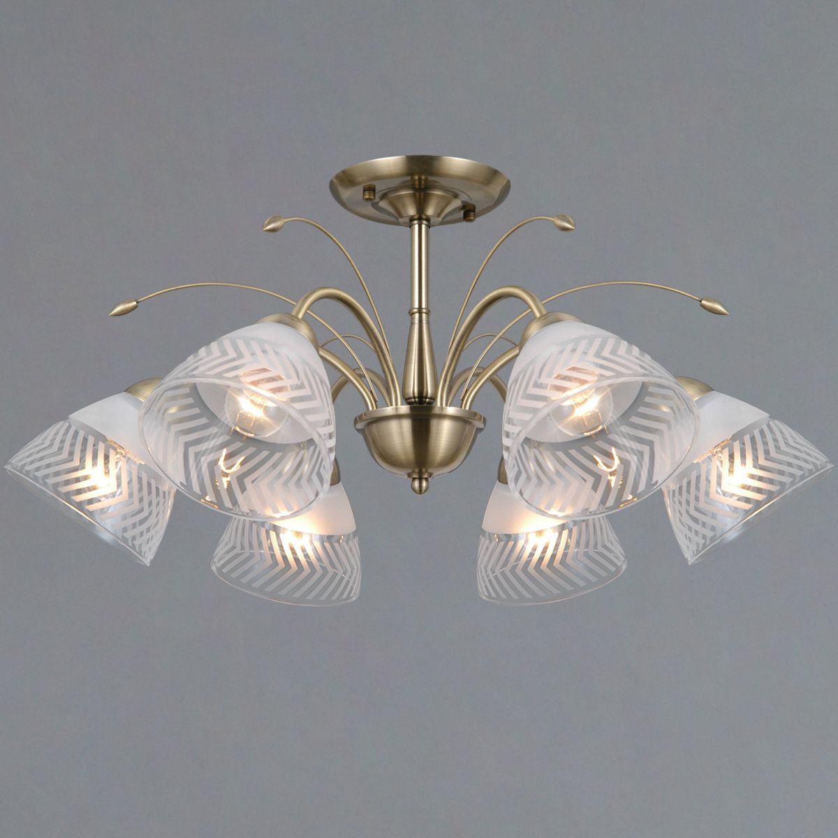 Люстра на штанге Illumico IL0594-6CSQ-25 AB AREZZO в Санкт-Петербурге