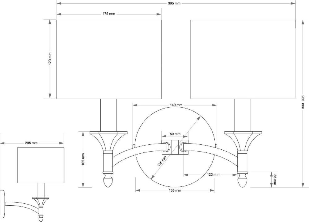 Бра Kutek Decor Lampshade DEC-K-2(P/A) в Санкт-Петербурге