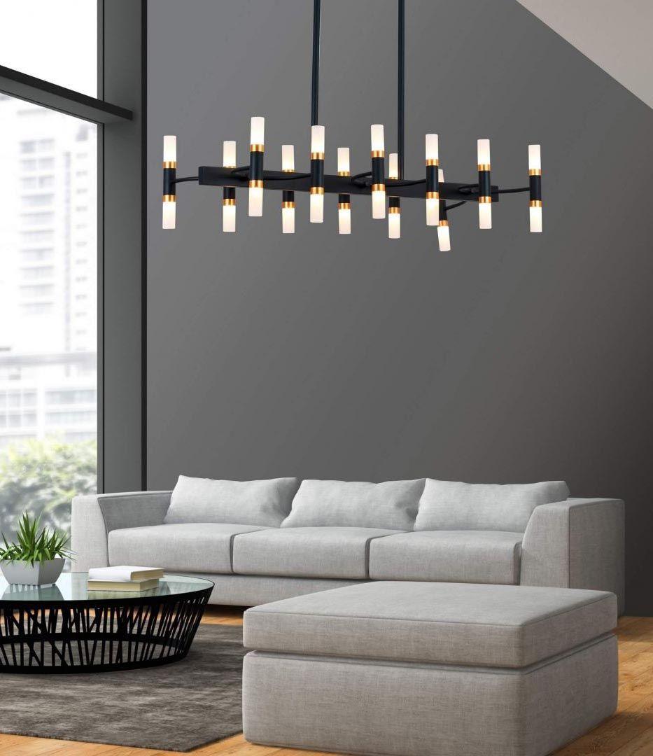 Подвесная люстра Lumina Deco Richmond LDP 6035-24 PR+ BK+GD в Санкт-Петербурге