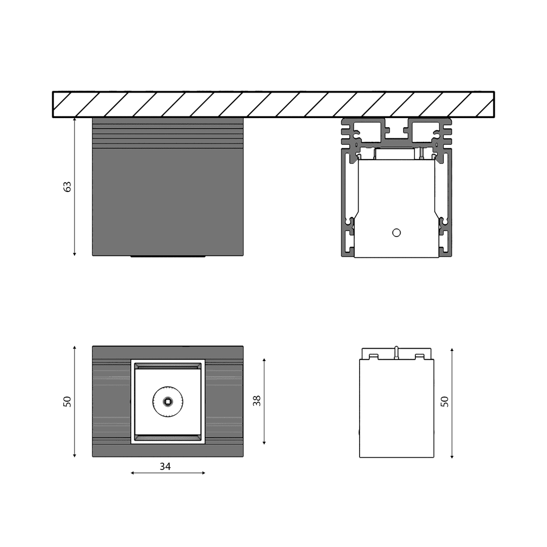 Трековый светильник DesignLed SY-601231-BL-2-NW 003581 в Санкт-Петербурге