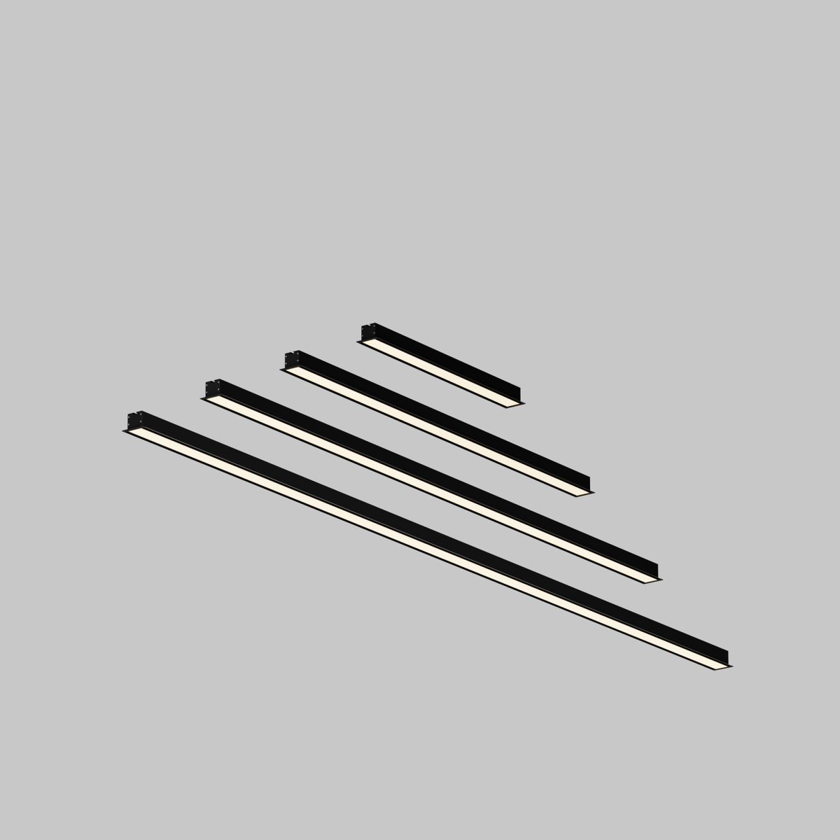 Линейный встраиваемый светильник Maytoni Technical 3000K 50x35 (Черный, 1 м) LL313011 в Санкт-Петербурге