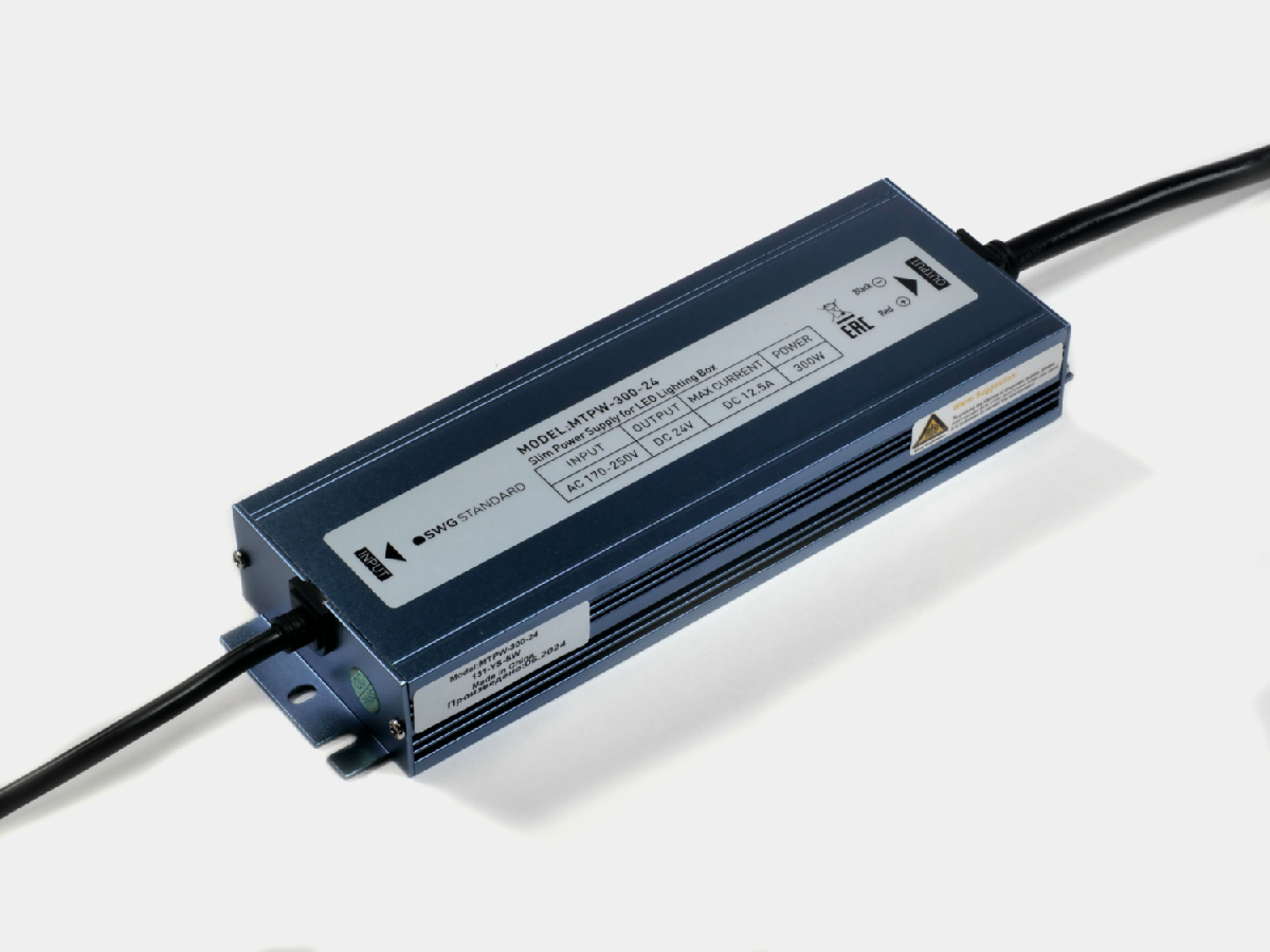 Блок питания SWG Standard 300Вт DC24В 12.5А IP67 MTPW-300-24 09-00901281 в #REGION_NAME_DECLINE_PP#
