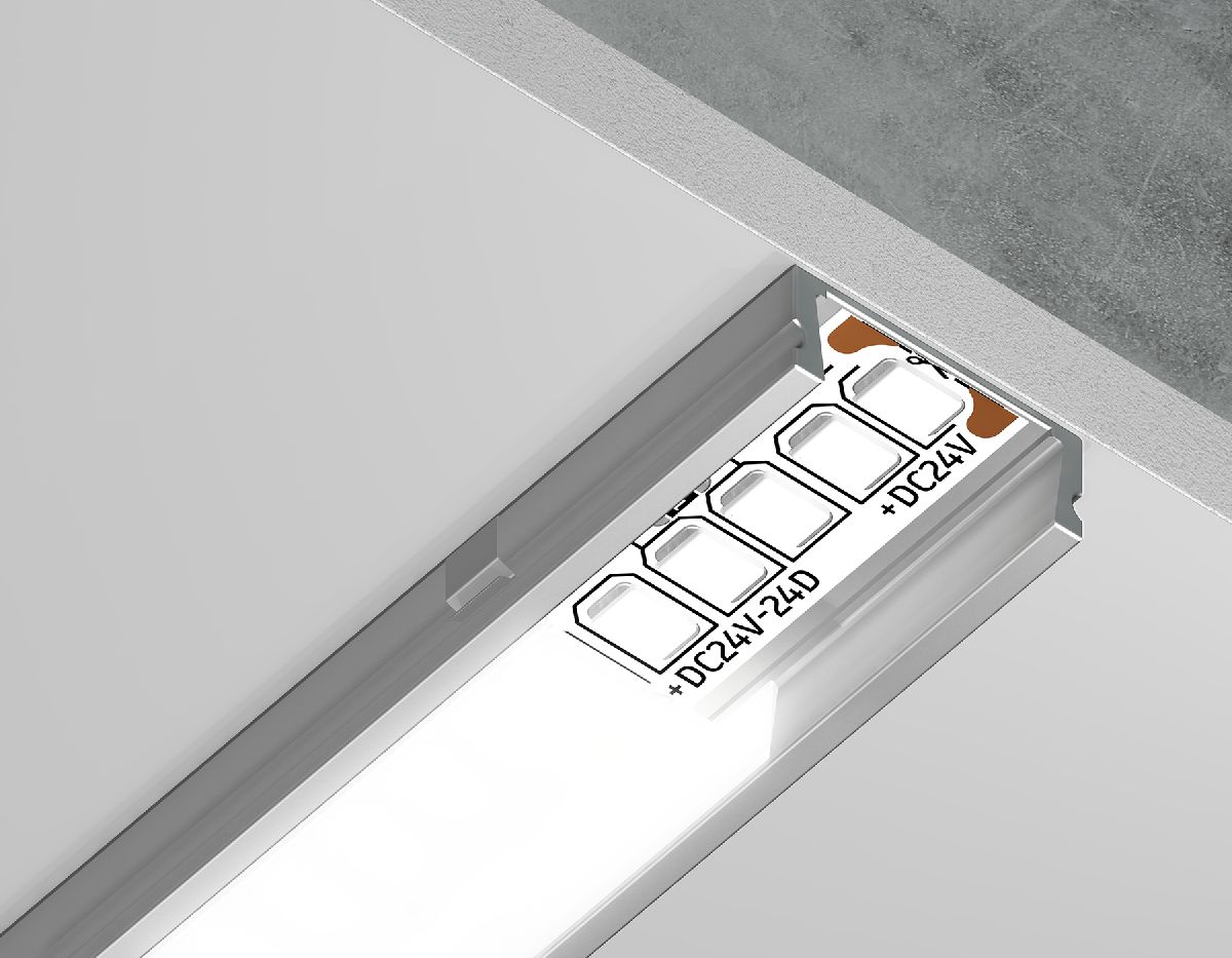 Алюминиевый накладной профиль Ambrella Light Alum Profile GP1700AL в Санкт-Петербурге