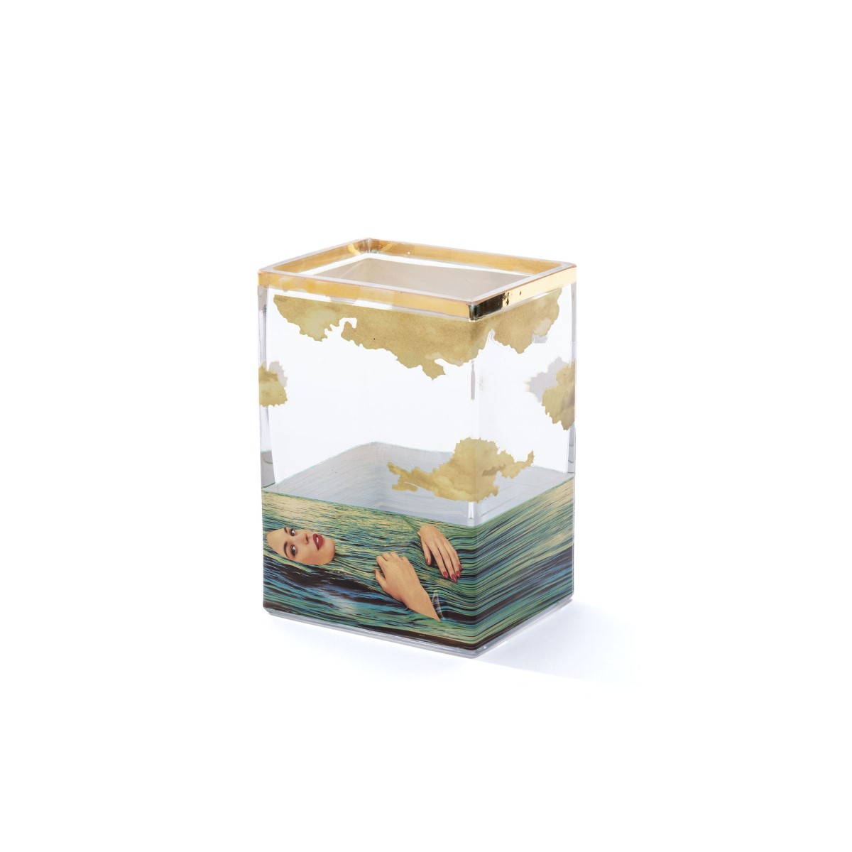 Ваза Seagirl Small Seletti Toiletpaper Glass Vase 14124 в #REGION_NAME_DECLINE_PP#