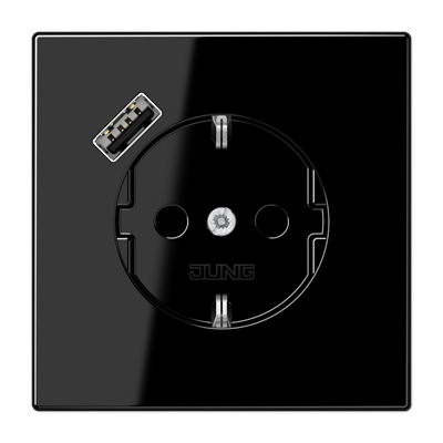 Розетка 2K+З USB Typ A Jung LS1520-18ASW в Санкт-Петербурге