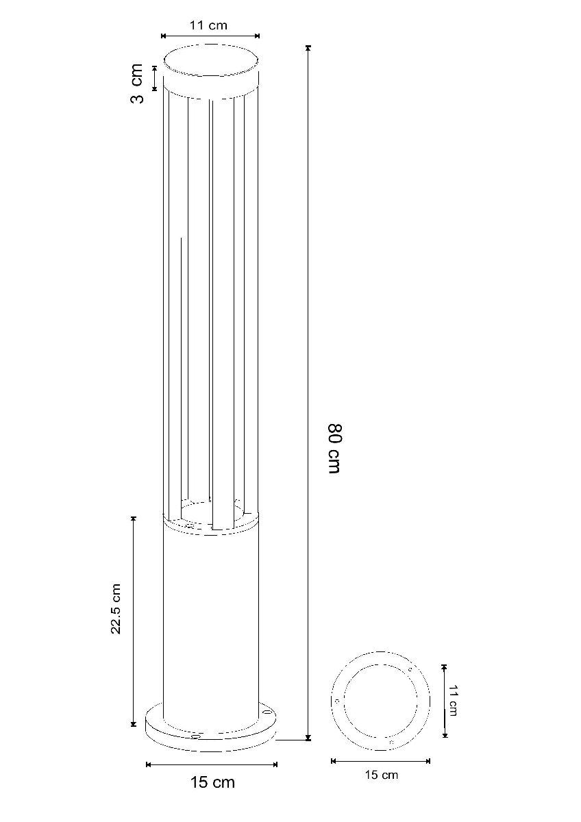 Ландшафтный светильник Arte Lamp Thuban A1080PA-1BK в Санкт-Петербурге