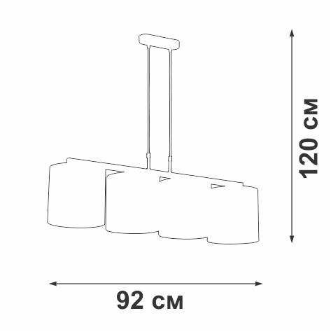 Подвесная люстра Vitaluce V2881-1/4S в Санкт-Петербурге