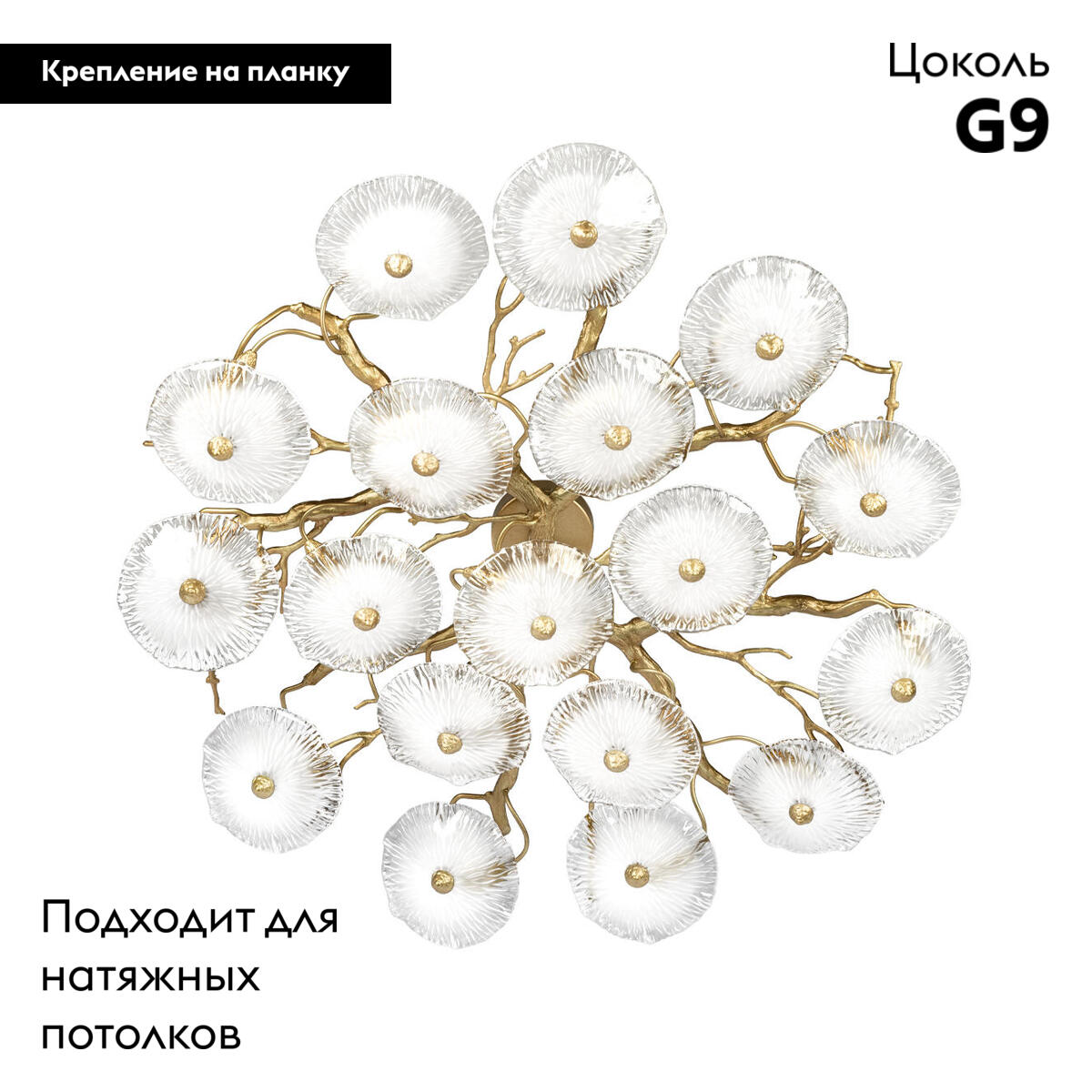 Потолочная люстра Loft IT Bloom 10352/1000C AB в Санкт-Петербурге