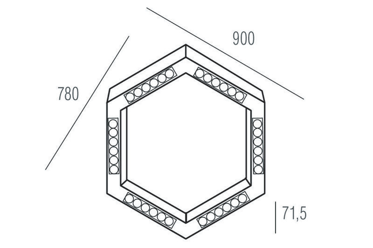 Подвесной светильник Donolux Eye-hex DL18515С111W36.48.900BW в Санкт-Петербурге