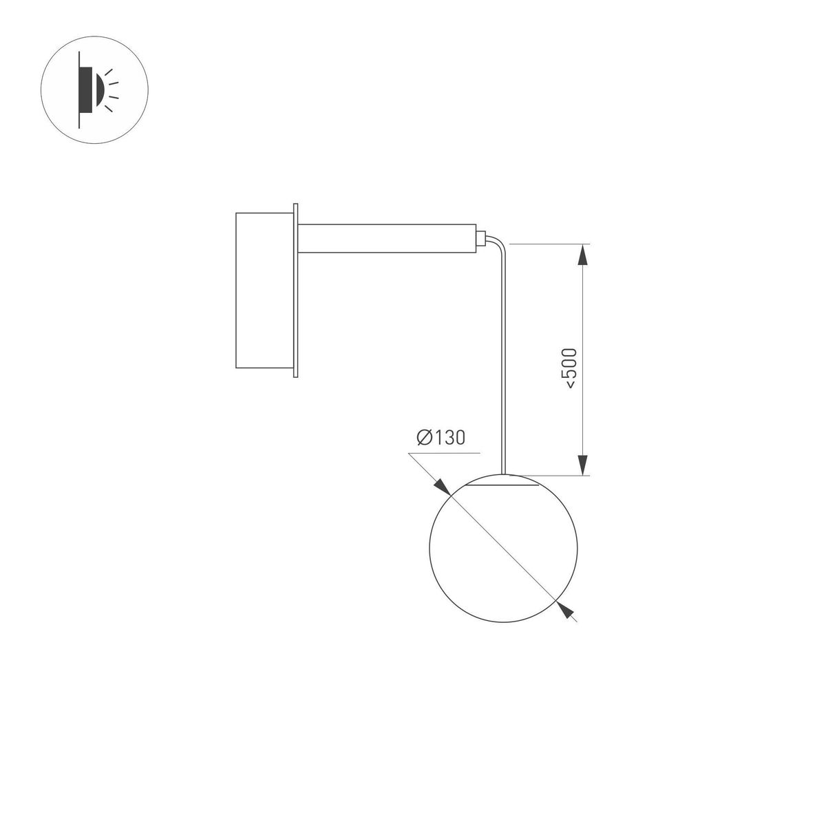 Бра LED Arlight SP-Beads-Wall-Hang-R130-6W Warm3000 035373 в Санкт-Петербурге